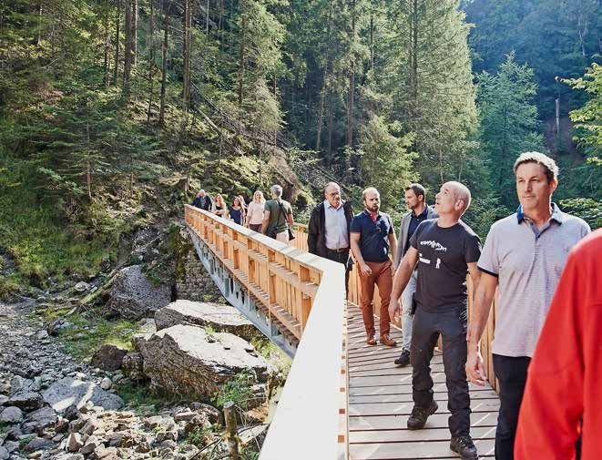 La Gruyère  La passerelle des gorges de la Jogne inaugurée